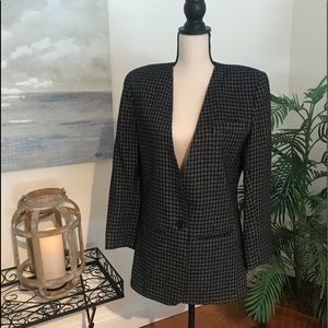 Vintage Miss Dolly Houndstooth Blazer